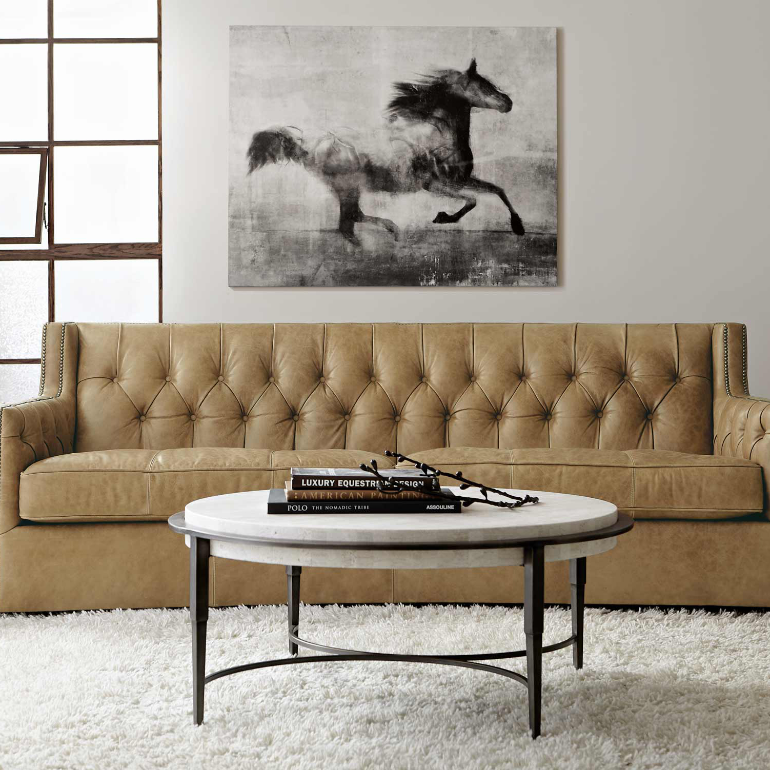 candace leather sofa